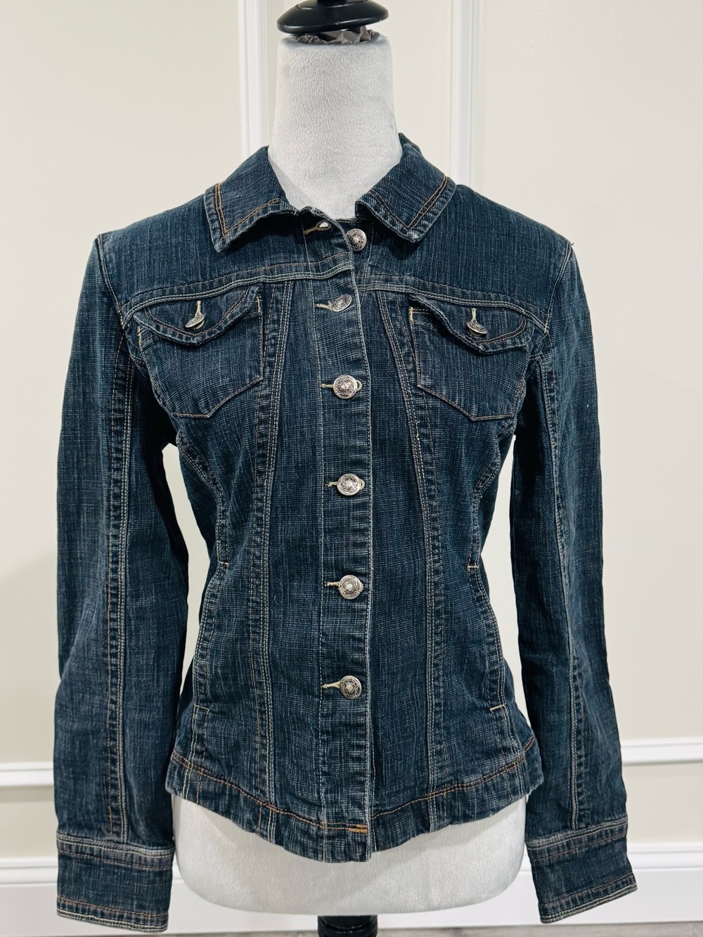 Live a Little Dark Wash Denim Jean Jacket - Blue